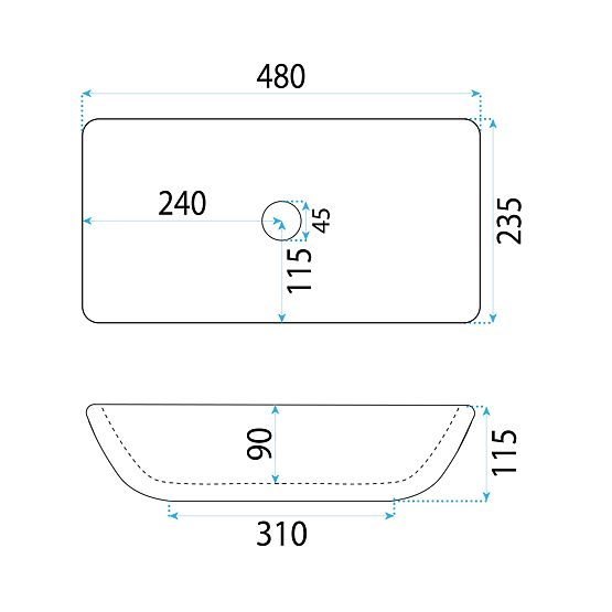 Ponadczasowa umywalka Rea Maria