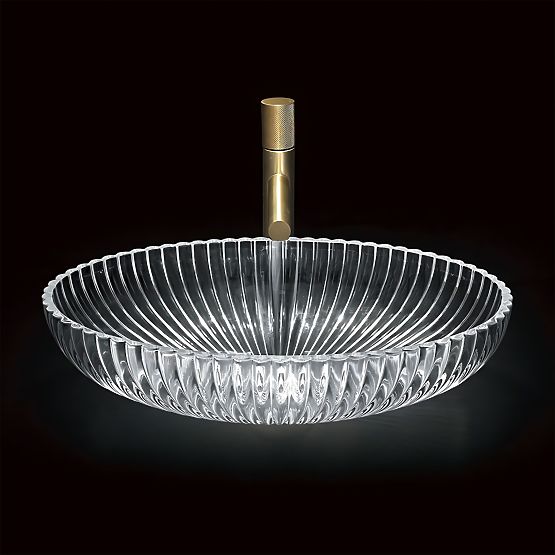 Ponadczasowa umywalka Rea Nicole Przezroczysta