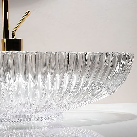 Ponadczasowa umywalka Rea Nicole Przezroczysta