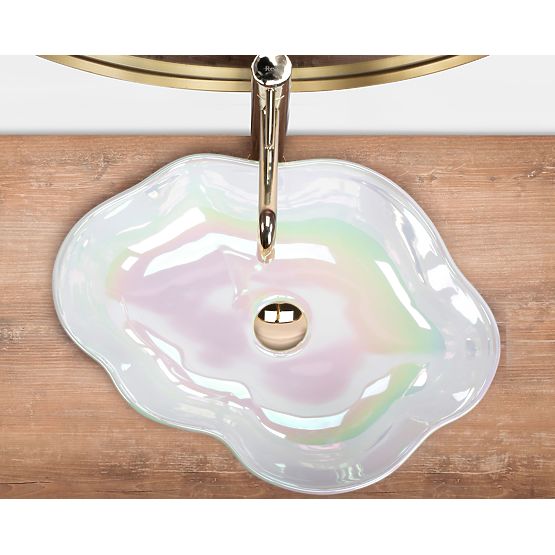 Ponadczasowa umywalka Rea Pearl Akoya