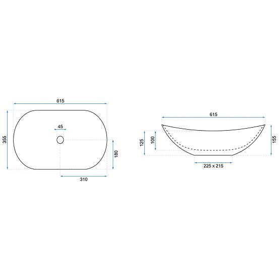 Ponadczasowa umywalka Rea Royal 60