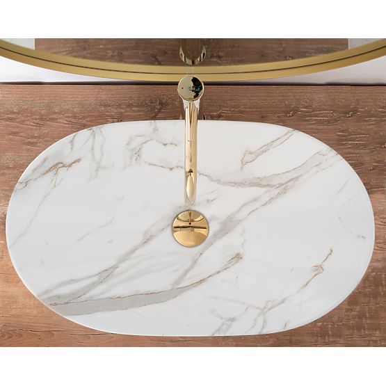 Ponadczasowa umywalka Rea Royal Aiax Shiny