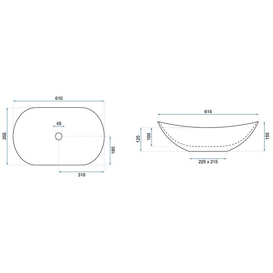 Ponadczasowa umywalka Rea Royal Powder Pink Matt