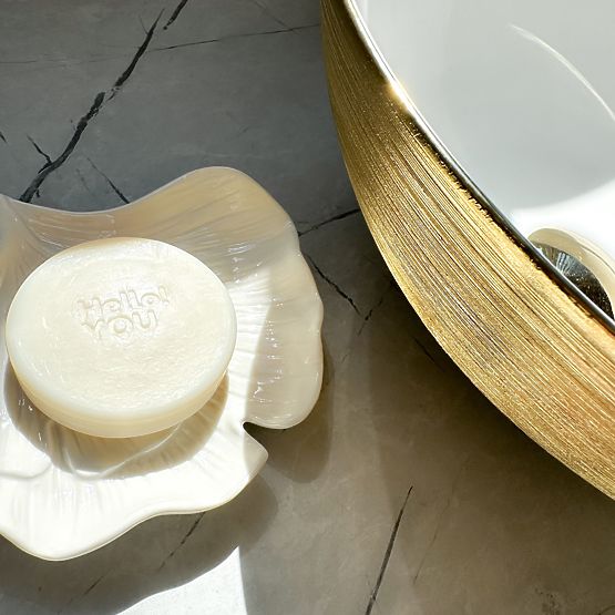 Ponadczasowa umywalka REA STELLA WHITE GOLD BRUSH