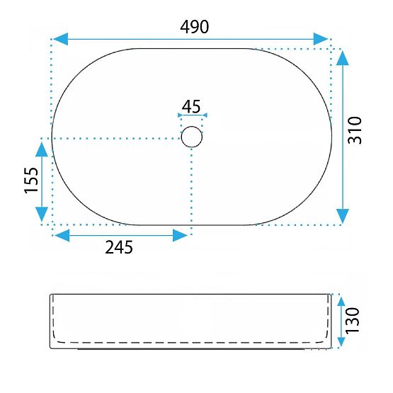 Ponadczasowa umywalka Rea Vanda Cinnamon Matt