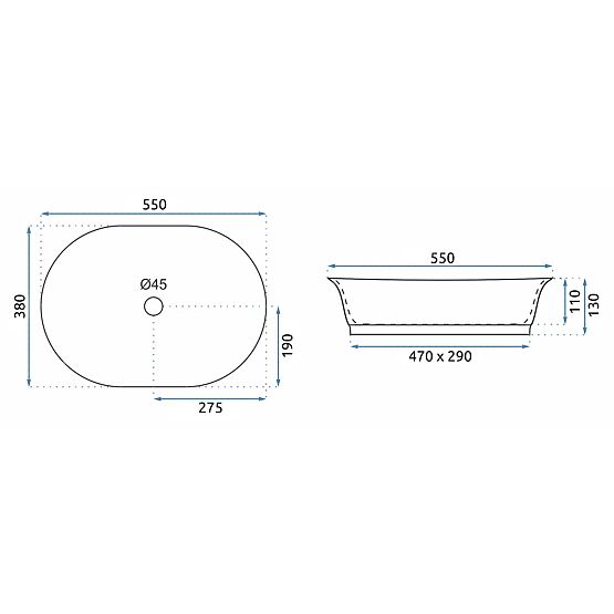 Ponadczasowa umywalka REA WILMA RUSTIC