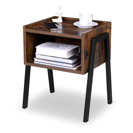 Przemysłowa szafka loftowa Skive Rustic dąb antyczny