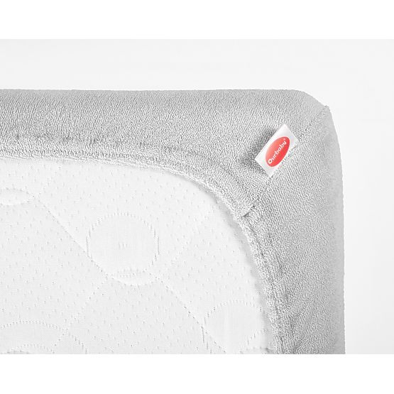 Prześcieradło frotte 200x90 cm - szare