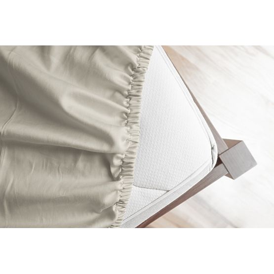 Prześcieradło z bawełnianego mikropolaru - 160-180x200 cm - naturalne