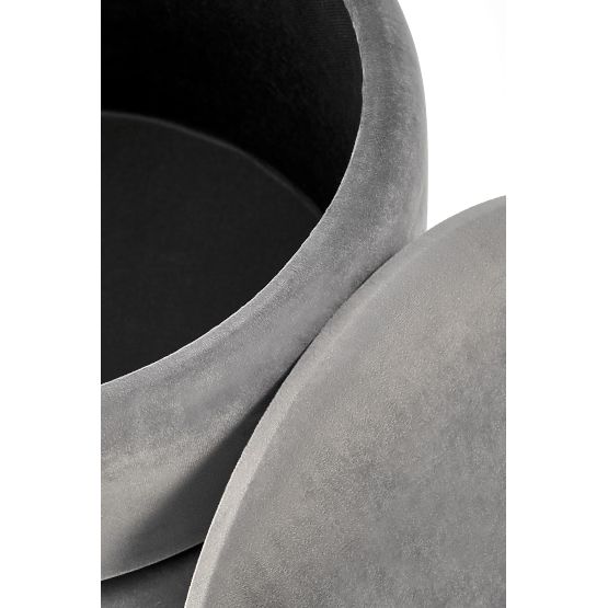 Pufa MINTY szara / złota (1p=1szt)