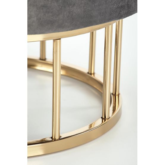 Pufa MINTY szara / złota (1p=1szt)