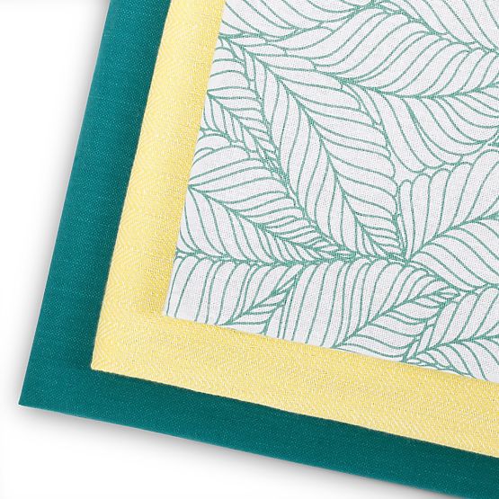 Ręcznik kuchenny LETTY kolor turkusowy motyw drukowany styl nowoczesny 50x70 ameliahome