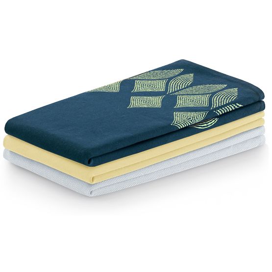 Ręcznik kuchenny LETTY żółty kolor motyw drukowany styl nowoczesny klasyczny 50x70 ameliahome