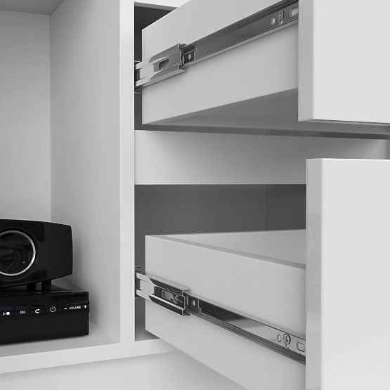 Regał biurowy R 80 cm CLP R11 PK BIAŁY / BIAŁY POŁYSK