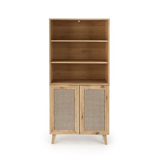 Regał BORNEO REG-1 dąb artisan/czarny (2p=1 szt.)