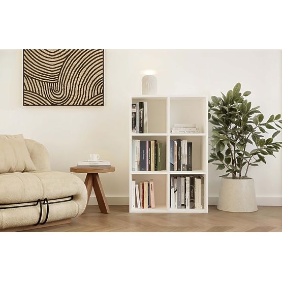 Regał Malax MINI 2X3 BIAŁY