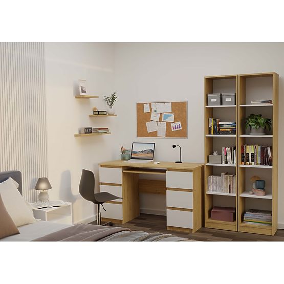 Regał Onyx R40 DĄB ARTISAN BIAŁY