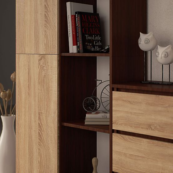 REGAŁ R80 1D 4P CLP WENGE / SONOMA