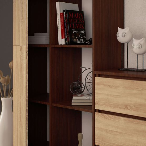 REGAŁ R80 1D 4P CLP WENGE / SONOMA