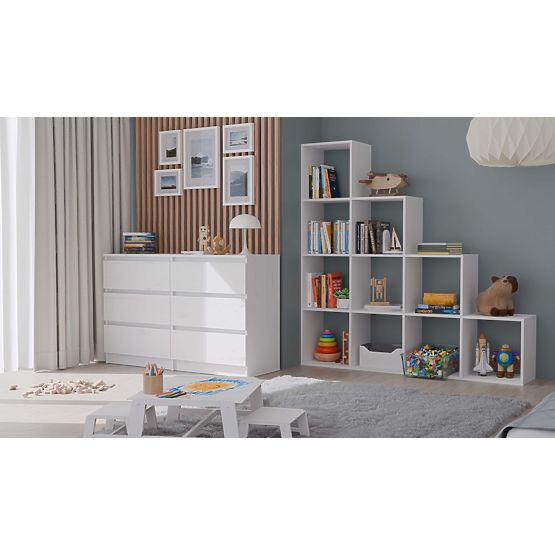 Regał Step 4X4 BIAŁY