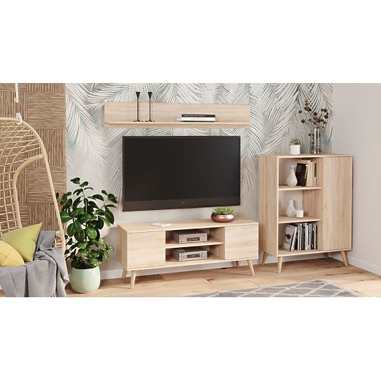 Regał szafa Fondi dąb sonoma, skandynawski