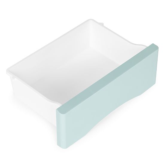 Regał z 5 wysuwanymi szufladami, nogi z kółkami, kolorowe szuflady ModernHome