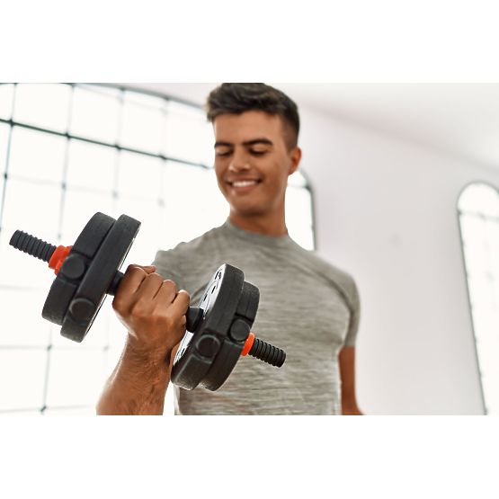 Regulowane hantle 2 x 20kg zestaw hantli 40kg gryf