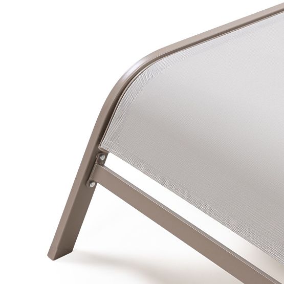 Regulowane leżak ogrodowy Sandy, jasnoszary/beżowy