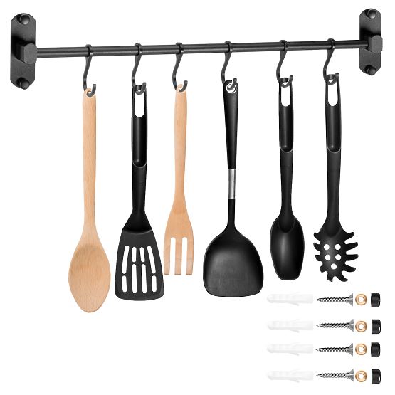 Reling do kuchni i łazienki SIVAS czarny