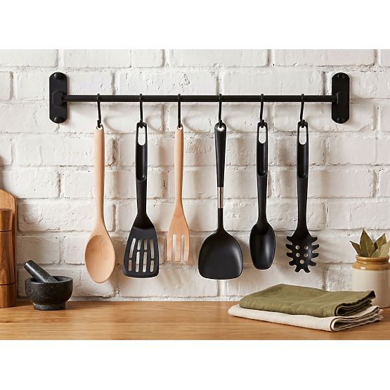 Reling do kuchni i łazienki SIVAS czarny