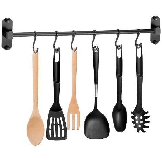 Reling do kuchni i łazienki SIVAS czarny