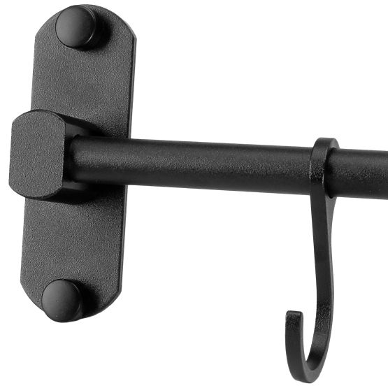 Reling do kuchni i łazienki SIVAS czarny