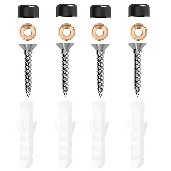 Reling do kuchni i łazienki SIVAS czarny