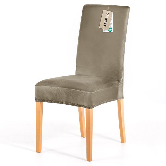 RESTILO pokrowiec na sofę SENTO kolor beżowy gładki klasyczny styl