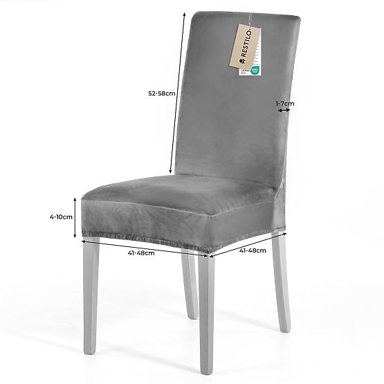 RESTILO pokrowiec na sofę SENTO kolor brązowy gładki klasyczny styl