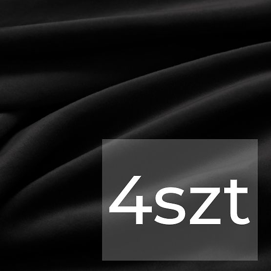 RESTILO pokrowiec na sofę SENTO kolor czarny gładki klasyczny styl