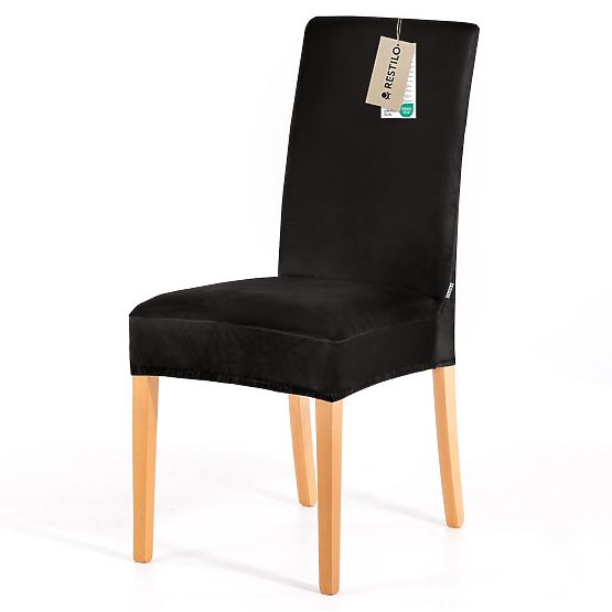 RESTILO pokrowiec na sofę SENTO kolor czarny gładki klasyczny styl