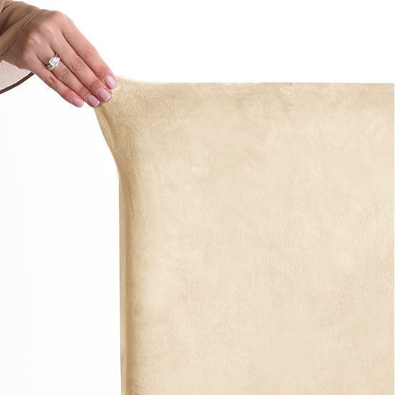 RESTILO pokrowiec na sofę SENTO kolor jasnobeżowy gładki klasyczny styl