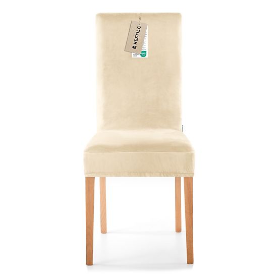 RESTILO pokrowiec na sofę SENTO kolor jasnobeżowy gładki klasyczny styl