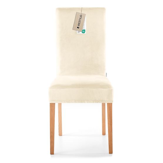 RESTILO pokrowiec na sofę SENTO kolor kremowy gładki klasyczny styl