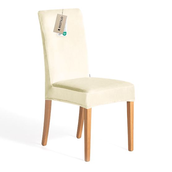 RESTILO pokrowiec na sofę SENTO kolor kremowy gładki klasyczny styl