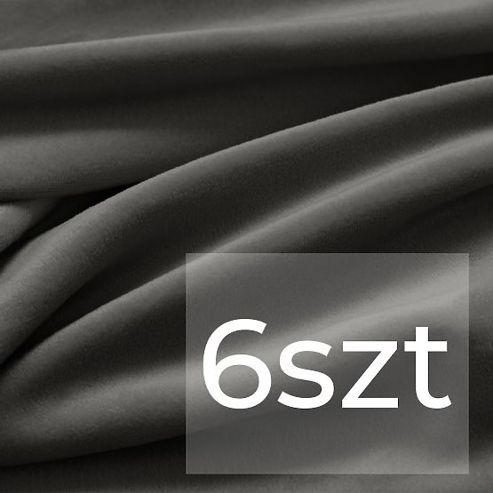 RESTILO pokrowiec na sofę SENTO kolor stalowy gładki klasyczny styl