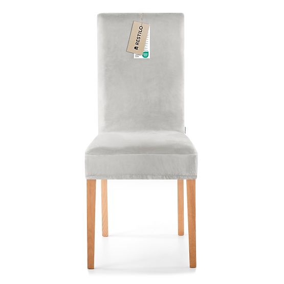 RESTILO pokrowiec na sofę SENTO kolor szary gładki klasyczny styl