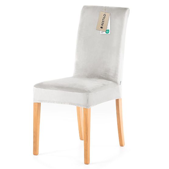 RESTILO pokrowiec na sofę SENTO kolor szary gładki klasyczny styl