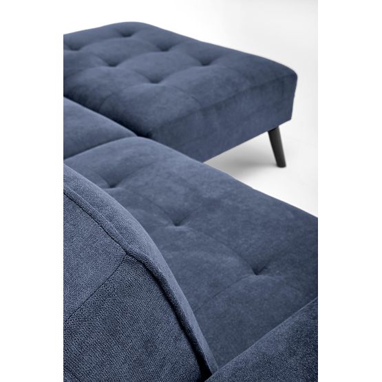 Rozkładana sofa CORNELIUS z funkcją narożnika niebieska (1p=1szt)