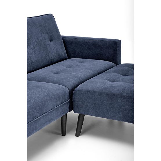 Rozkładana sofa CORNELIUS z funkcją narożnika niebieska (1p=1szt)