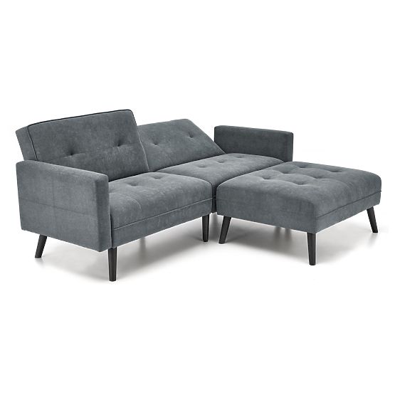 Rozkładana sofa CORNELIUS z funkcją narożnika szara (1p=1szt)