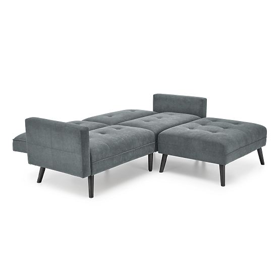 Rozkładana sofa CORNELIUS z funkcją narożnika szara (1p=1szt)