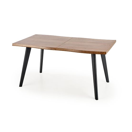 Rozkładany stół DICKSON 120-180/80 cm, blat - naturalny, nogi - czarne (2p=1ks)