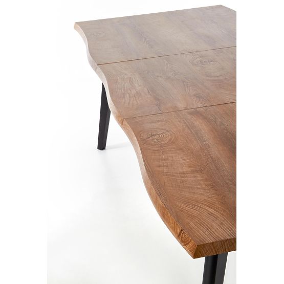 Rozkładany stół DICKSON 120-180/80 cm, blat - naturalny, nogi - czarne (2p=1ks)